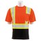 Erb Safety T-Shirt, Jersey Knit, Short Slv, Class 2, 9604SBC, Hi-Viz Orng/Blk, XL 63609